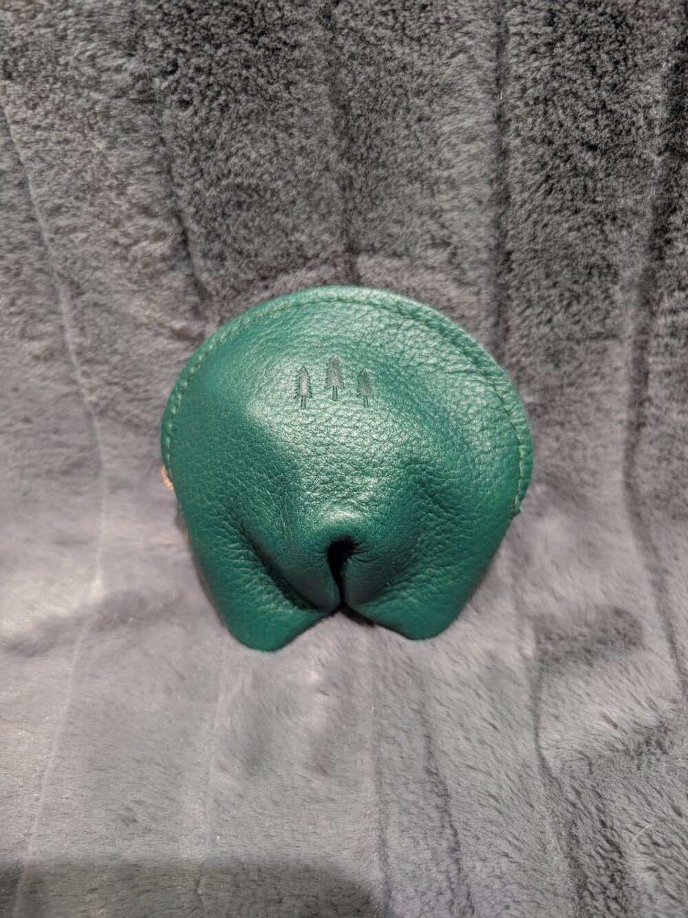 Portland Leather Goods Fortune Cookie Pouch Bacalar Green NWOT